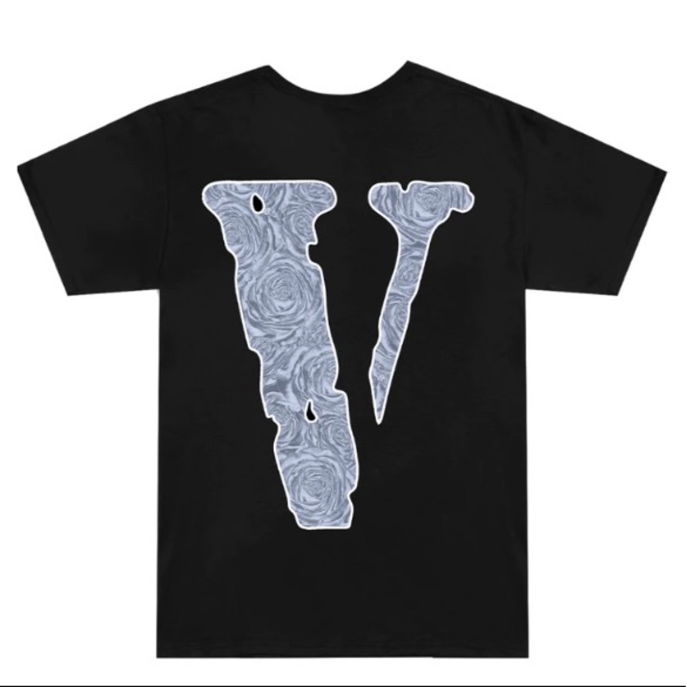 Vlone x Pop Smoke The Woo Rose T-Shirt - Picture 2 of 6